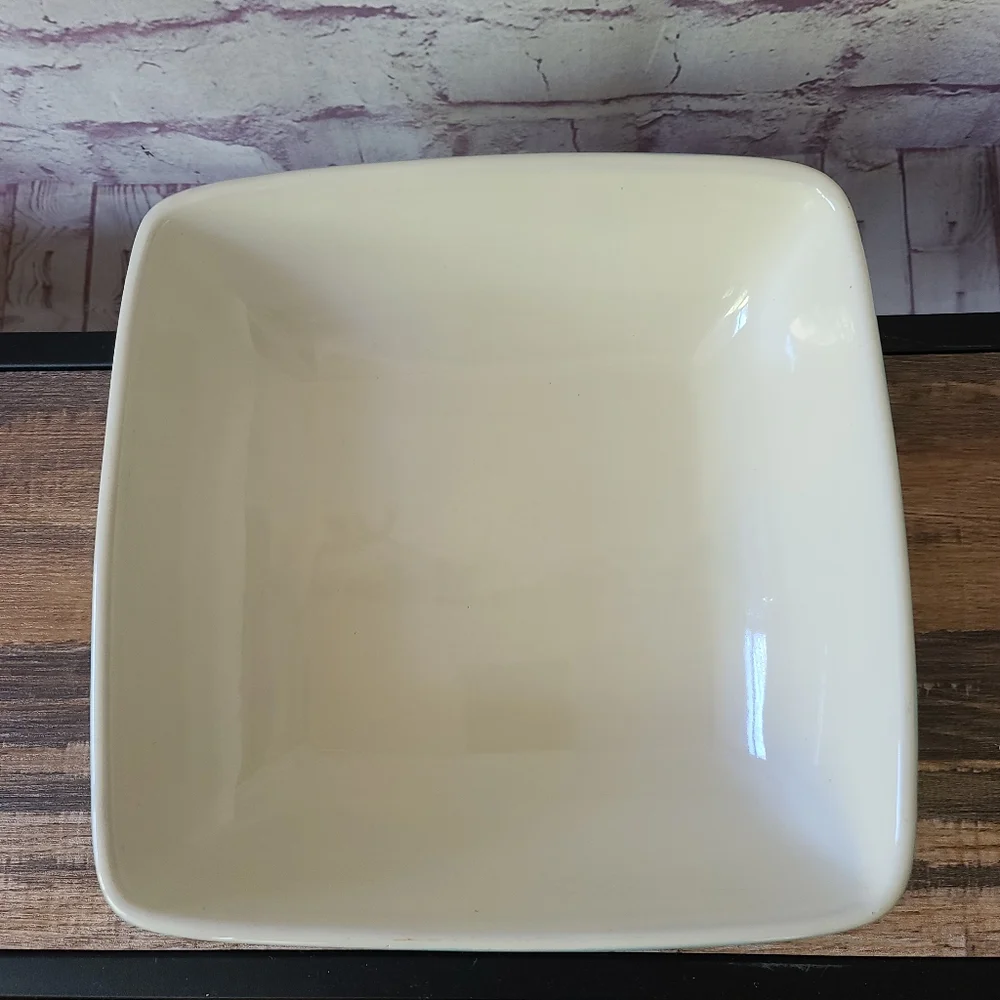 Ethos UK Design Aqua Cream Ceramic Square Baking Serving Dish 10
